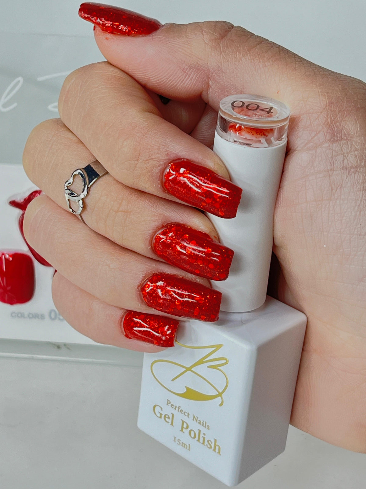 Gel polish kit - 6 colors - Red Collection