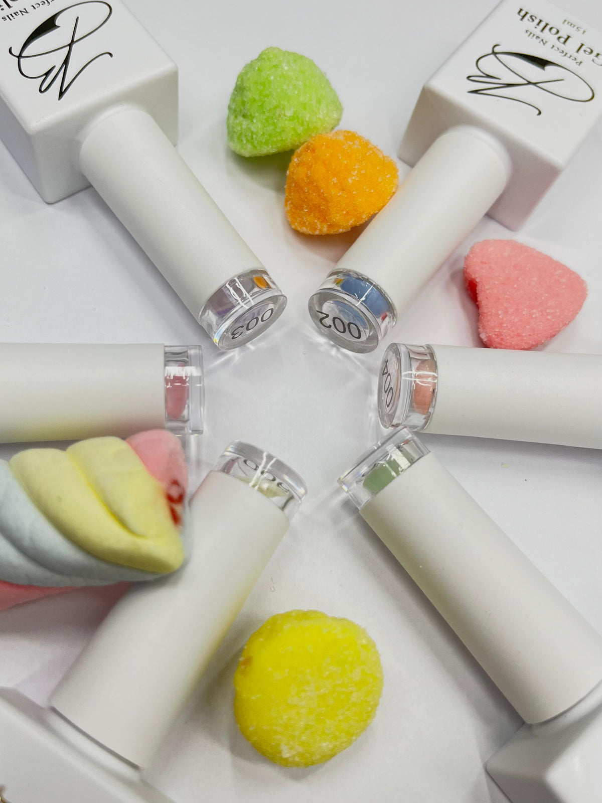 Gel polish kit - 6 colors - Pastel collection