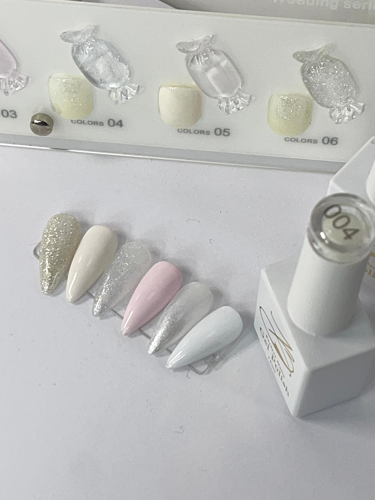 Gel polish kit - 6 colors - Bridal collection