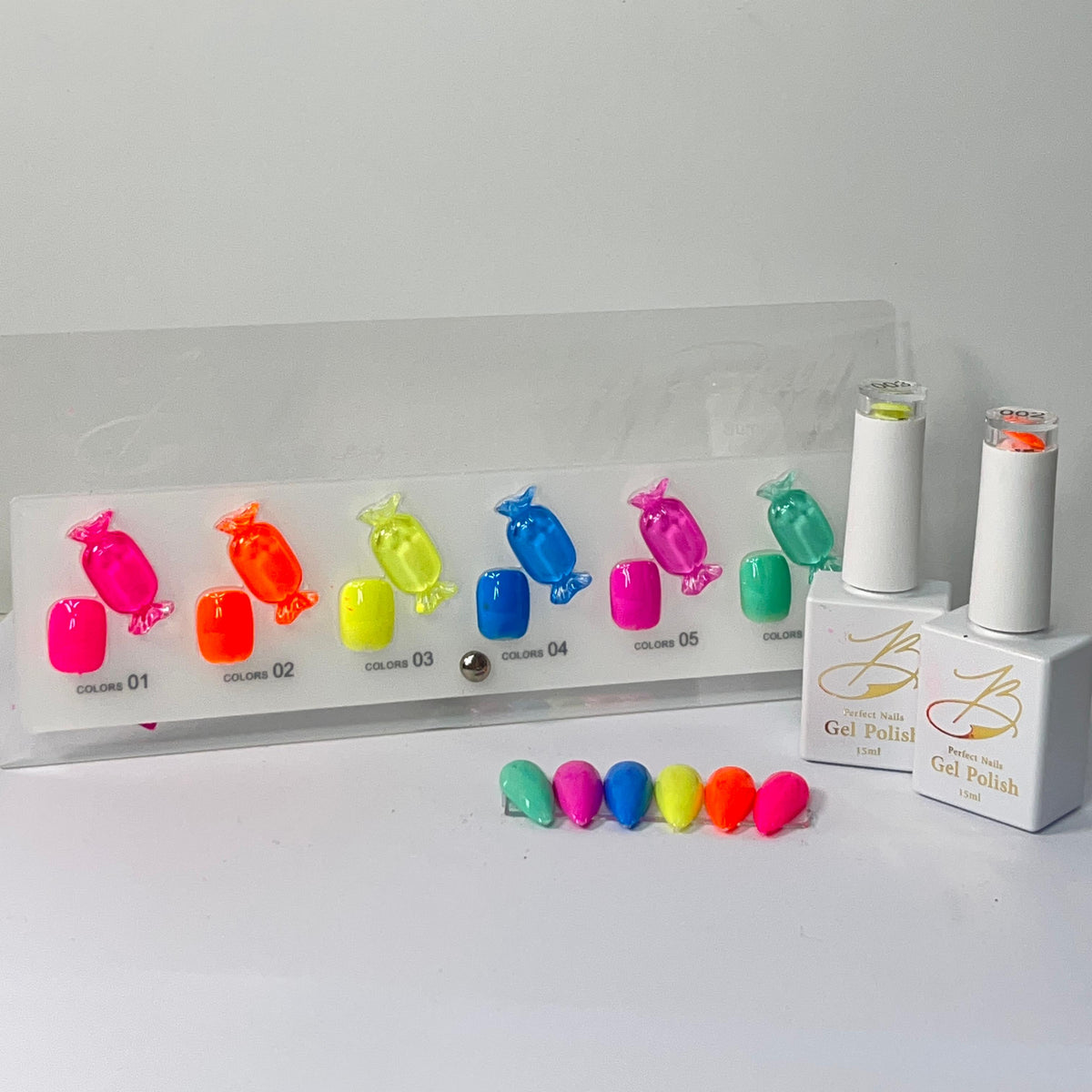 Gel polish kit - 6 colors - Neon collection