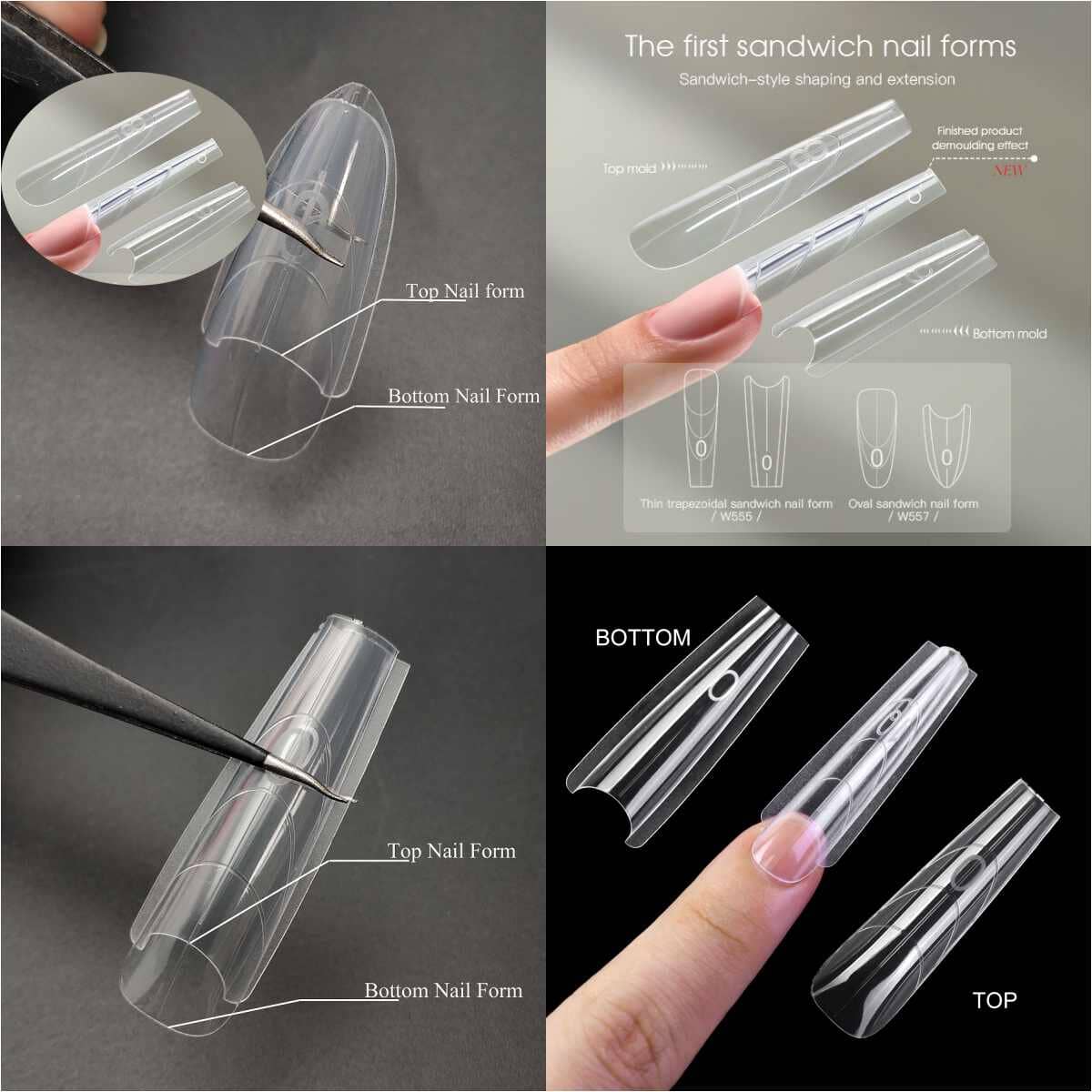 Sandwich Nail Dual Forms