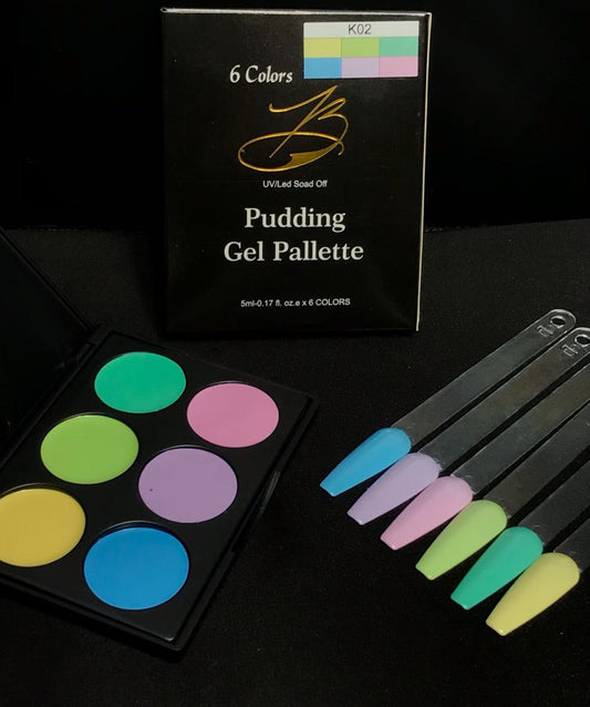 Pastel palette - Gel Colors Palette - 6 Colors