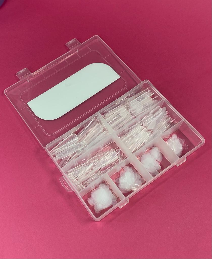Extention Forms With French Silicon Mold Set - 288 pcs - Multiple shapes