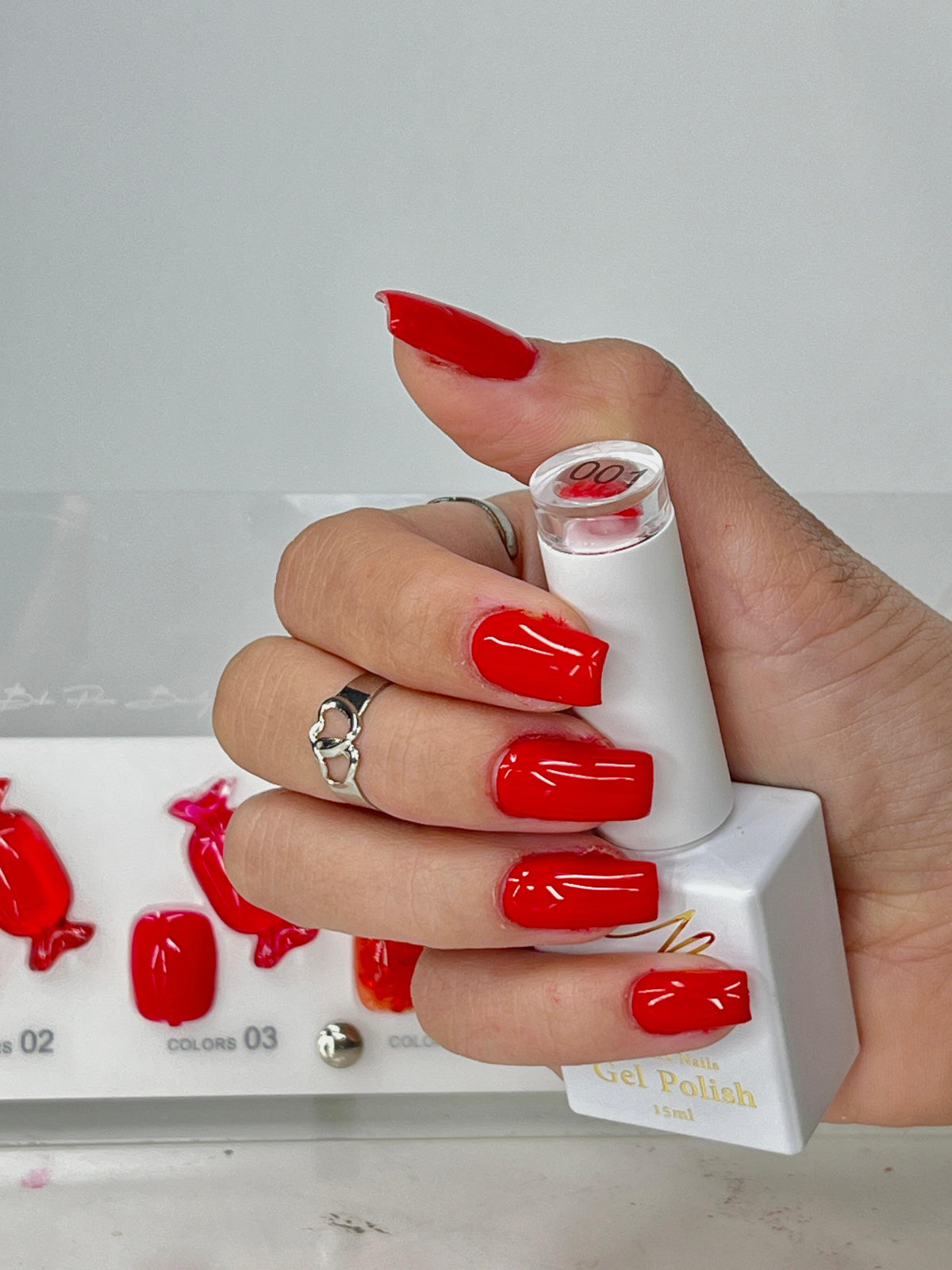 Gel polish kit - 6 colors - Red Collection