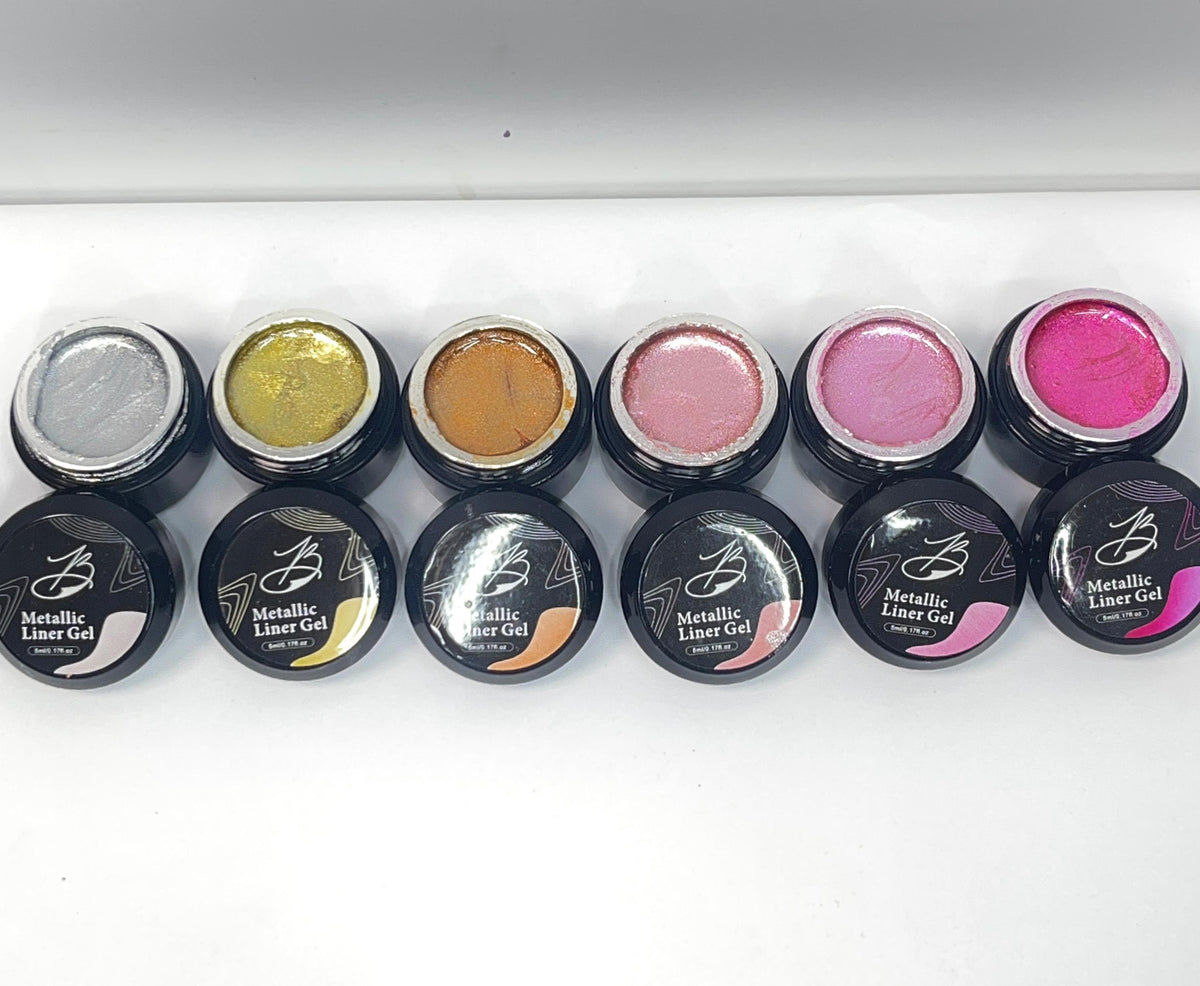 Metallic liner gel