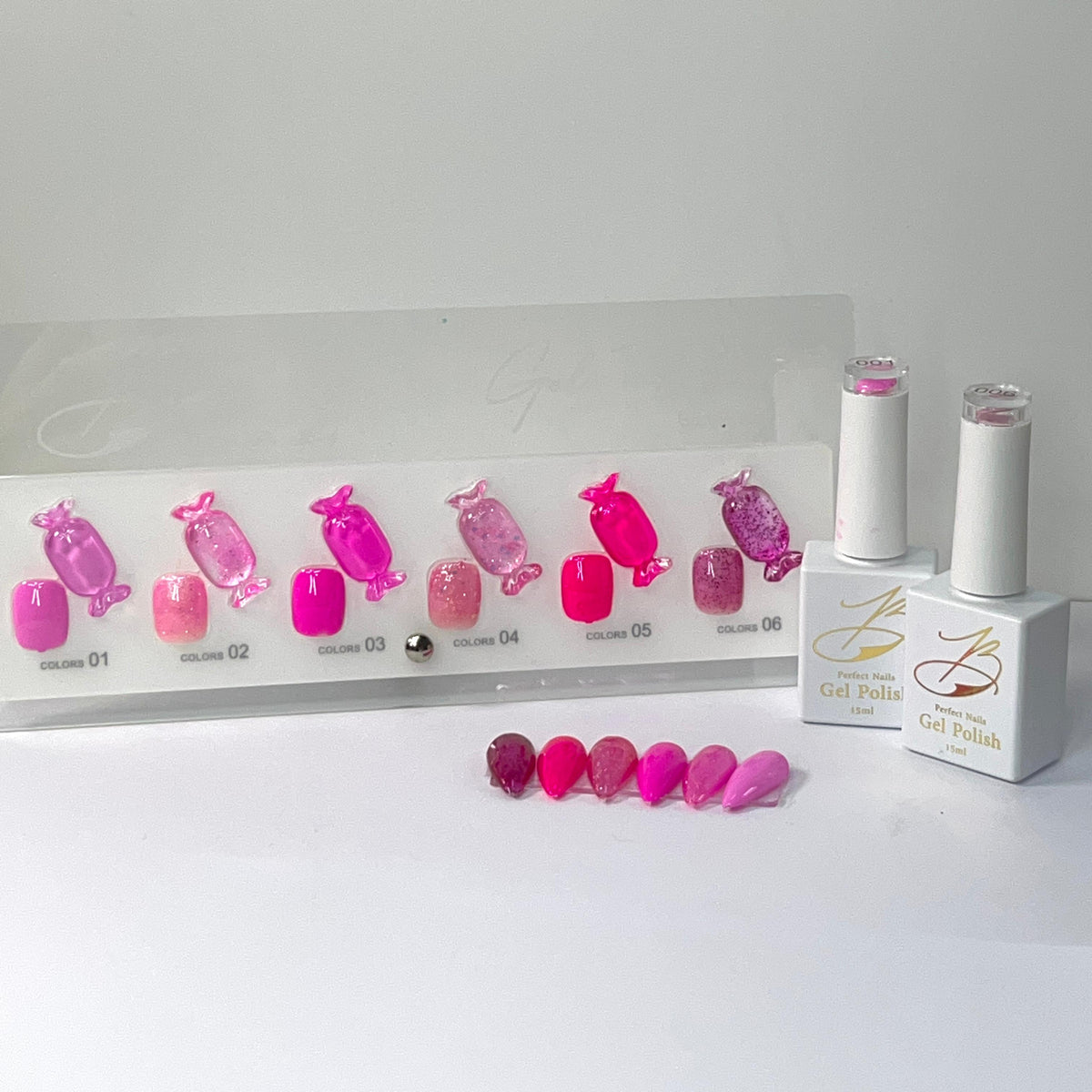 Gel polish kit - 6 colors - Pink collection
