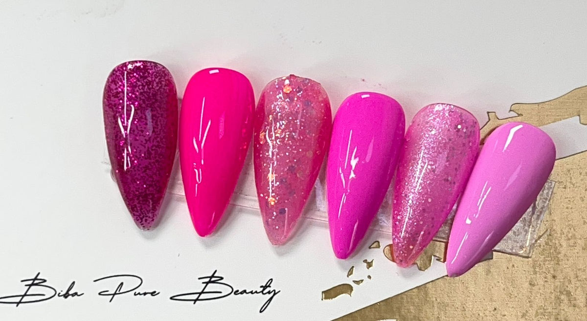 Gel polish kit - 6 colors - Pink collection