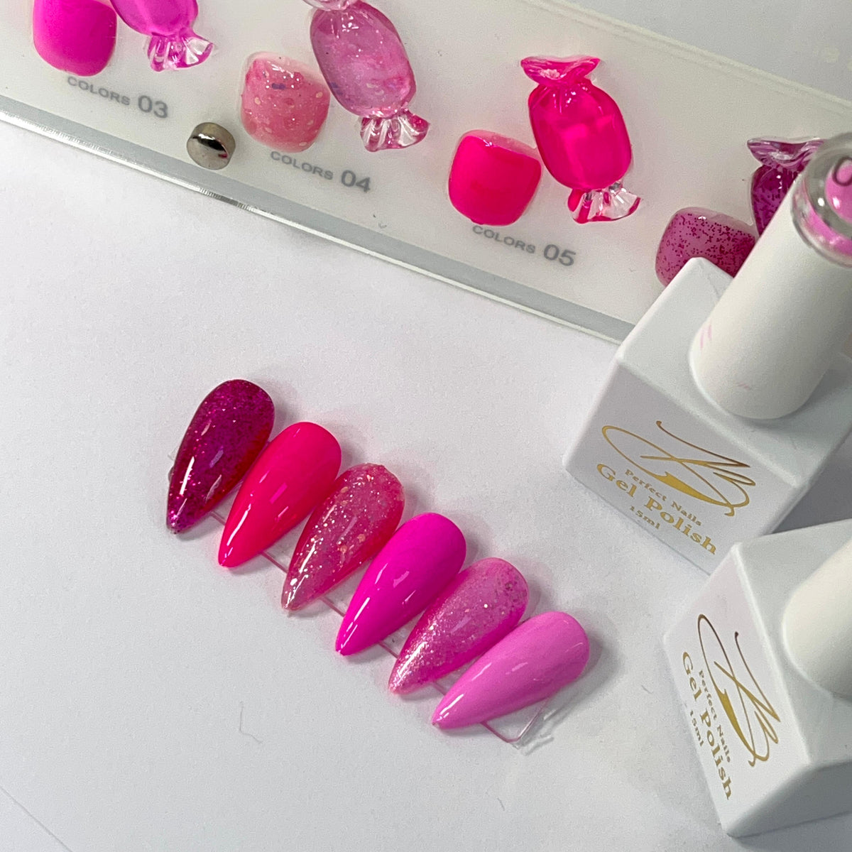 Gel polish kit - 6 colors - Pink collection