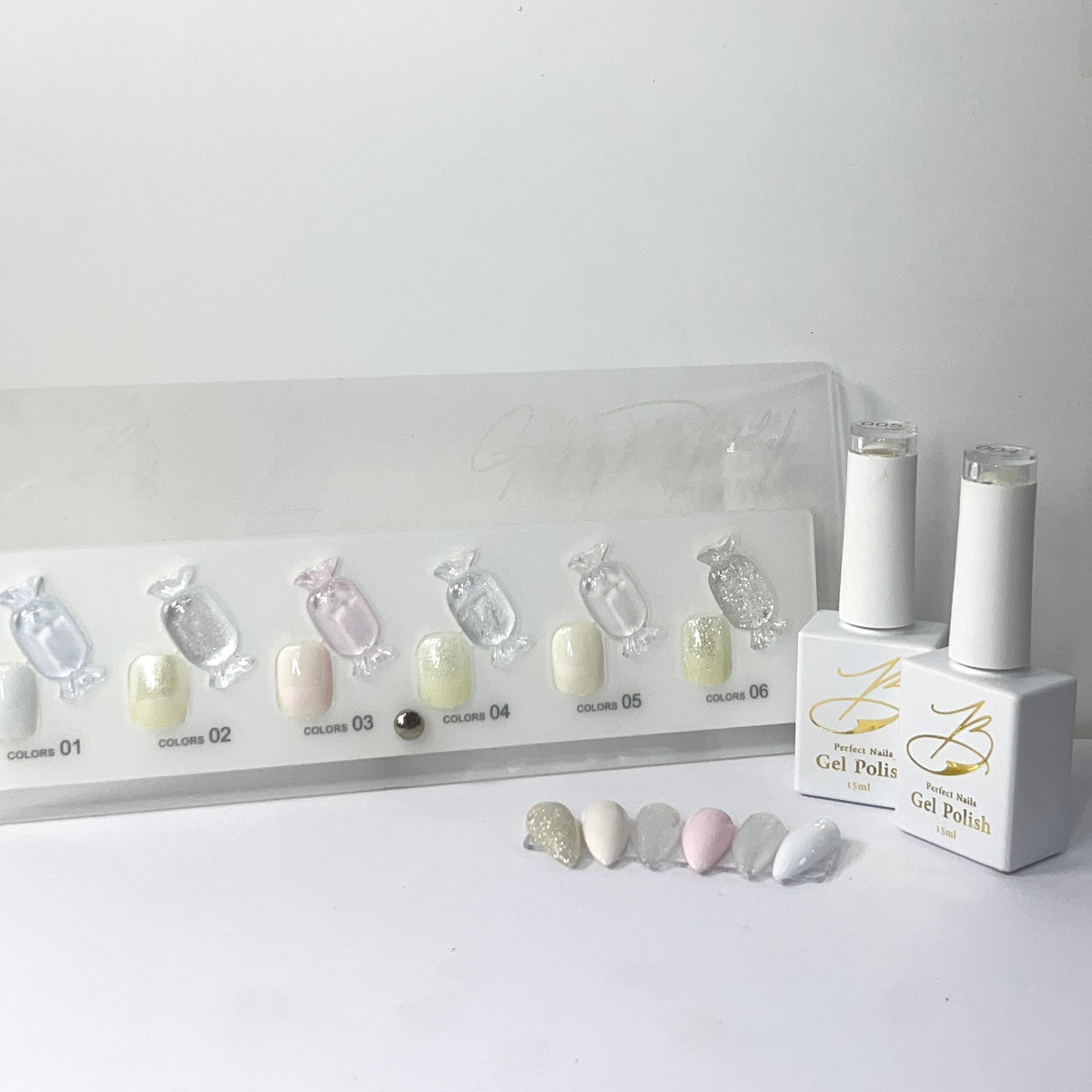 Gel polish kit - 6 colors - Bridal collection