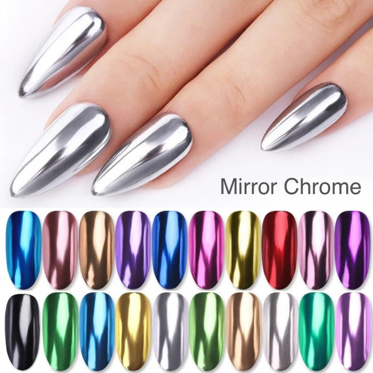 Nail Chrome Design Powder